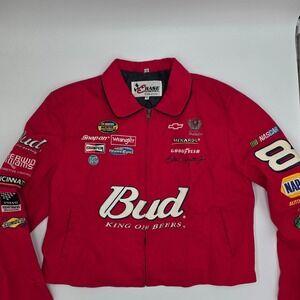 Chase Authentics Dale Earnhardt Budweiser NASCAR Racing‎ Jacket XL Red